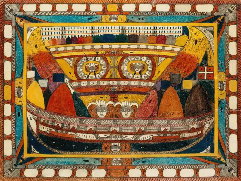 Бог=Отец=Гигант=Молния=Транспарант by Адольф Вёльфли, 1921 — digital art print download