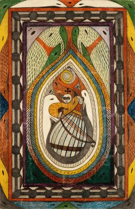 Музыкант by Адольф Вёльфли, 1913 — digital art print download