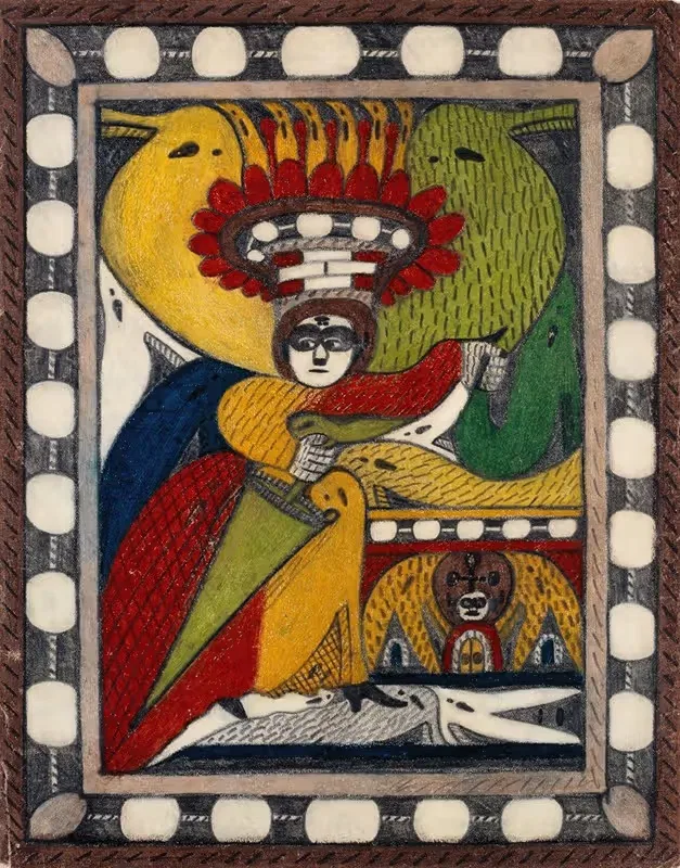 Skt. Adolf=Thron,=Alpa=Roosali by Adolf Wölfli, 1917 — digital art print download