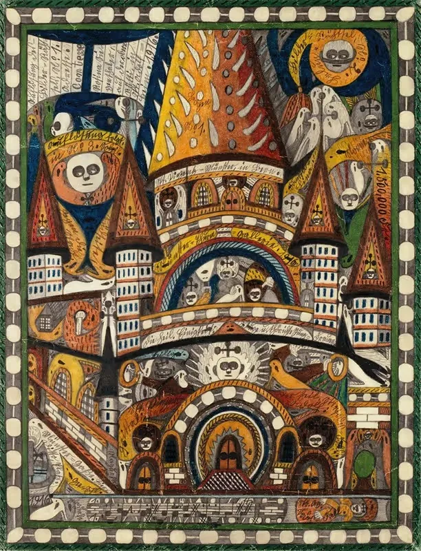 Святой Винцент = Мюнстер, в Берне by Адольф Вёльфли, 1916 — digital art print download