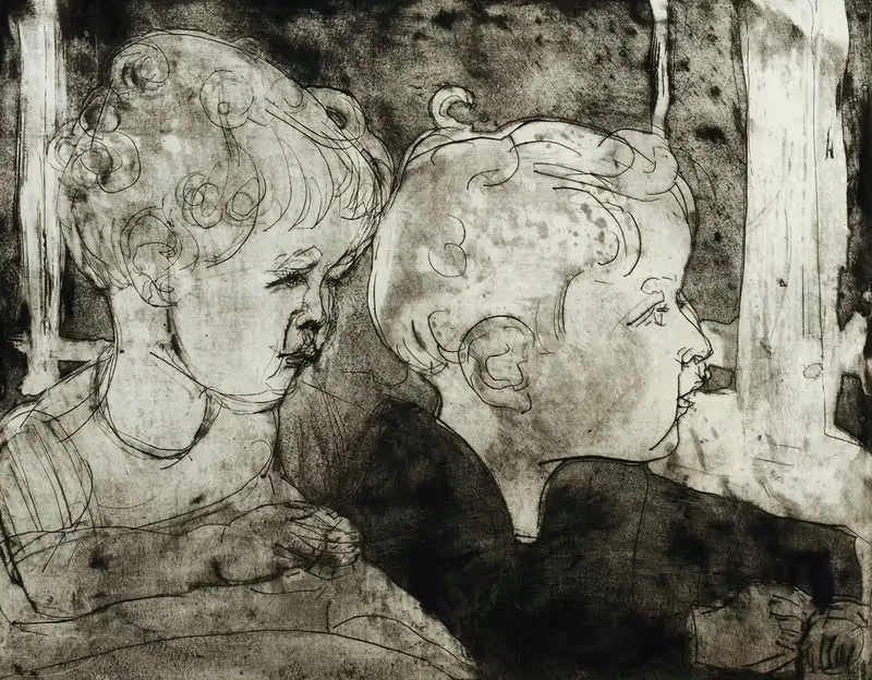 Каспар и Иудит II by Альберт Мюллер, 1925 — digital art print download