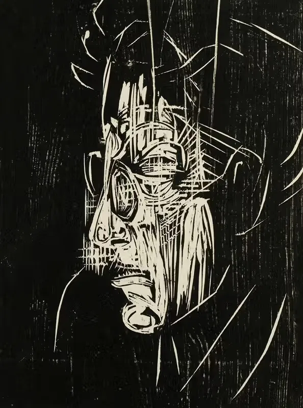 Портрет Эдмунда Шеффера by Альберт Мюллер, 1926 — digital art print download