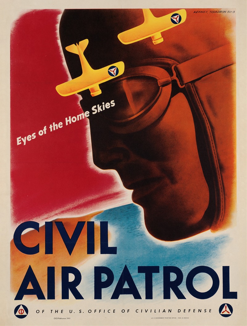 Civil Air Patrol by Clayton Kenney, 1943 — digital art print download