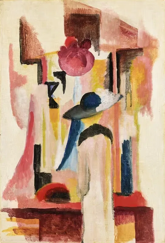 STUDIE ZU HELLEM SCHAUFENSTER — August Macke