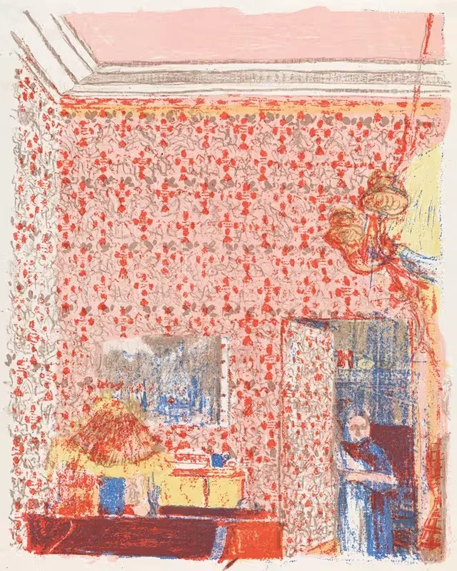 Интерьер с розовыми занавесками I by Эдвард Вюйяр, 1898 - 1899 — digital art print download