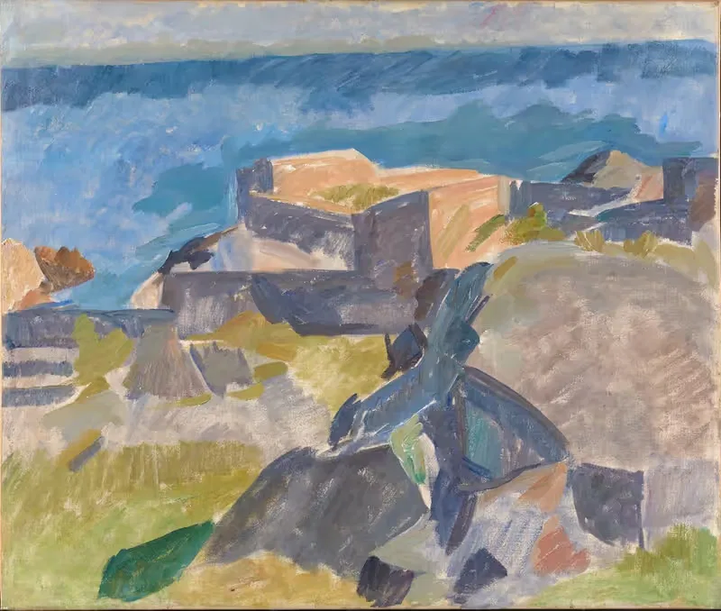 Пейзаж с Кристиансё by Эдвард Вейе, 1913 - 1914 — digital art print download