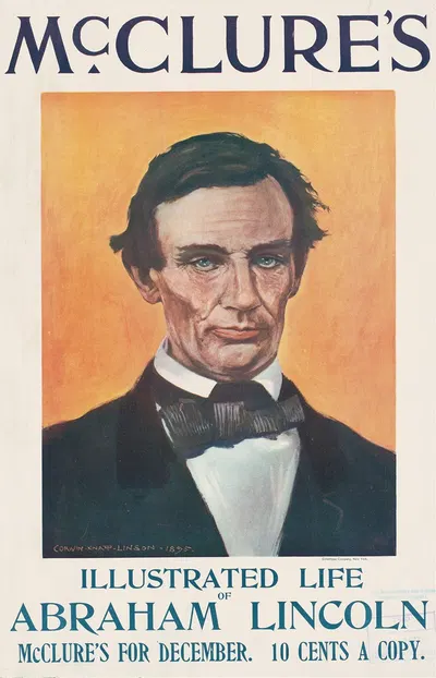 McClure's, illustrated life of Abraham Lincoln by Corwin Knapp Linson, 1895 — digital art print download