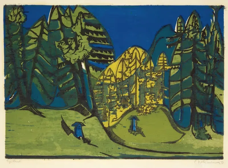 Лесной кладбище by Эрнст Людвиг Кирхнер, 1933 — digital art print download