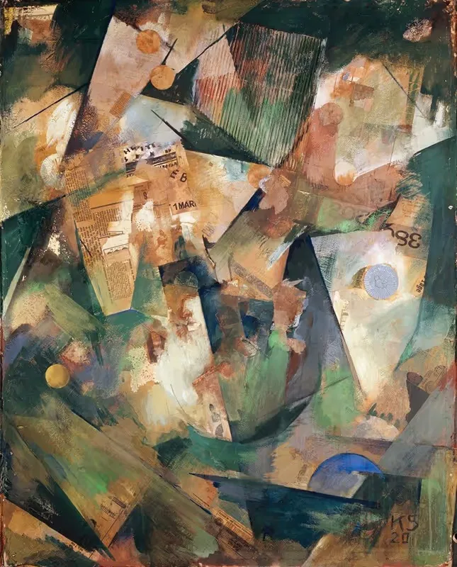 The Springtime Picture Merzpicture 20 B — Kurt Schwitters