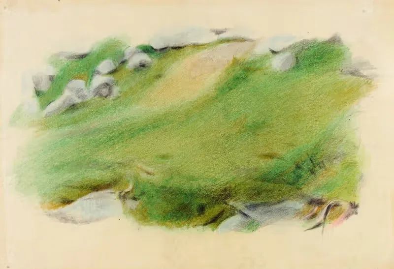Landschaftsstudie Amden by Otto Meyer-Amden — digital art print download
