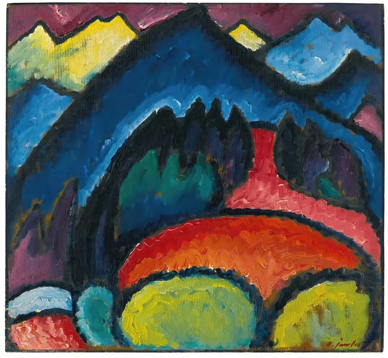 Оберстдорф (Горы) by Алексей фон Явленский, 1912 — digital art print download