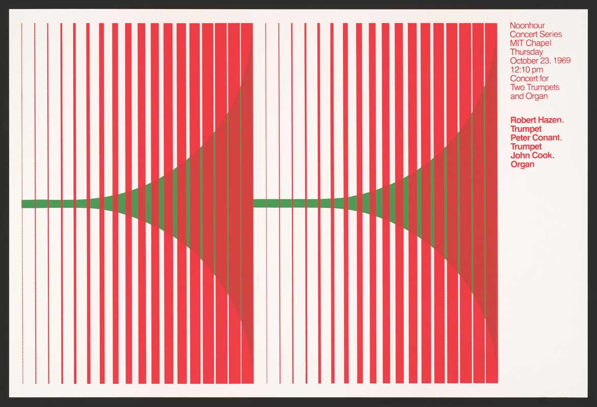 Noonhour concert series by Dietmar Winkler, 1969 — digital art print download
