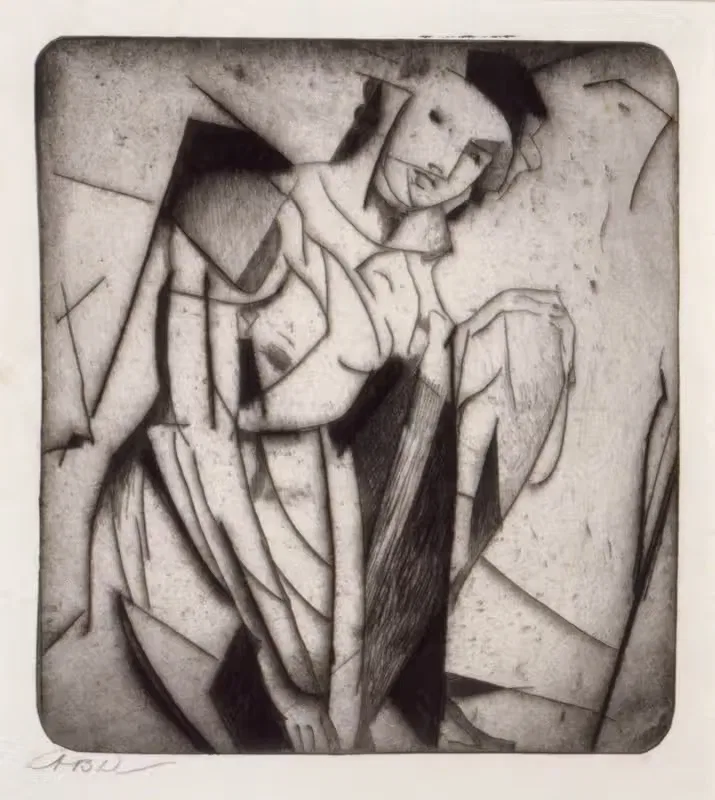 Фигура в стекле by Артур Боун Дэвис, 1916-1917 — digital art print download