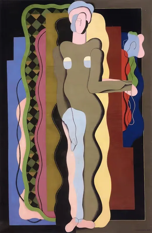 Nude with a flower by Georges Valmier, 1928 — digital art print download