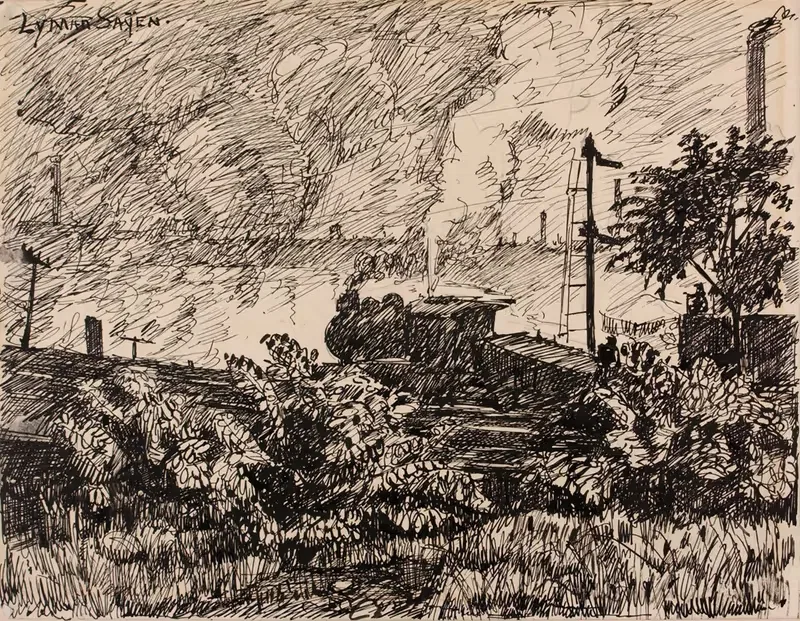 The Schuylkill no. 6 by Henry Lyman Saÿen — digital art print download