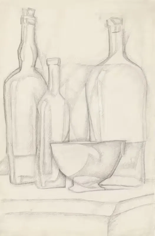 Бутылки и чаша by Хуан Грис, 1911 — digital art print download