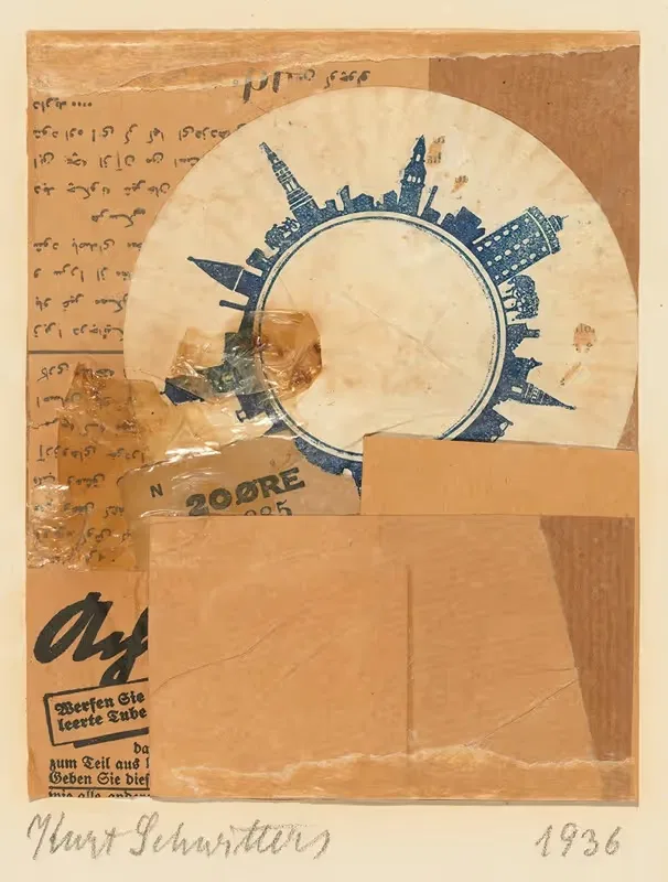 Ohne Titel (20 ØRE, mit Koranseiten) — Kurt Schwitters