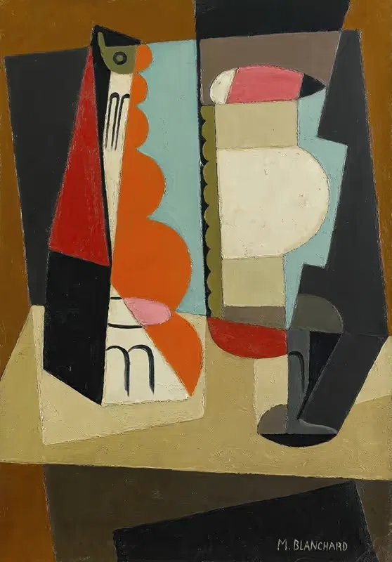 Кубистический натюрморт by Мария Бланшар, 1917 — digital art print download