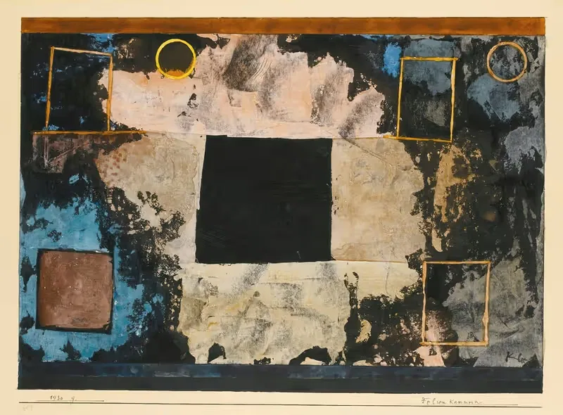 Felsen Kammern (Rock-Cut Chambers) — Paul Klee