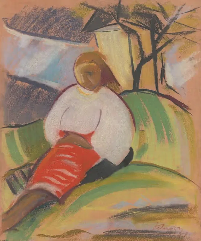 Girl in a Red Skirt — Zolo Palugyay