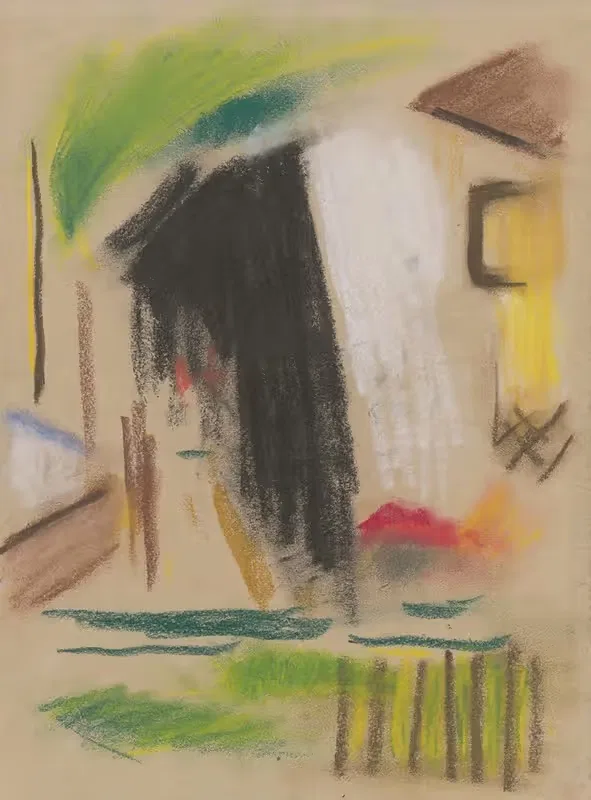 Дом с забором by Золо Палугай, 1931-1932 — digital art print download