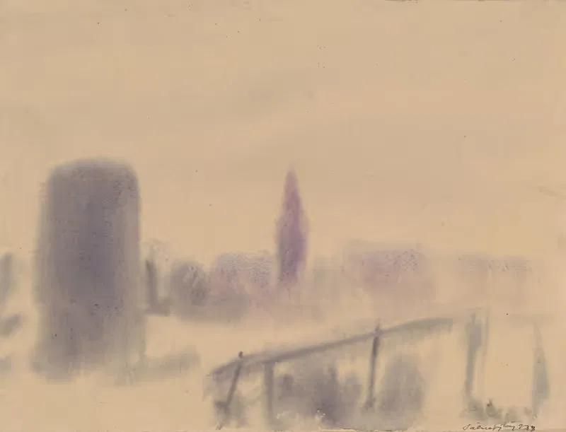 Город в тумане by Золо Палугай, 1929 — digital art print download