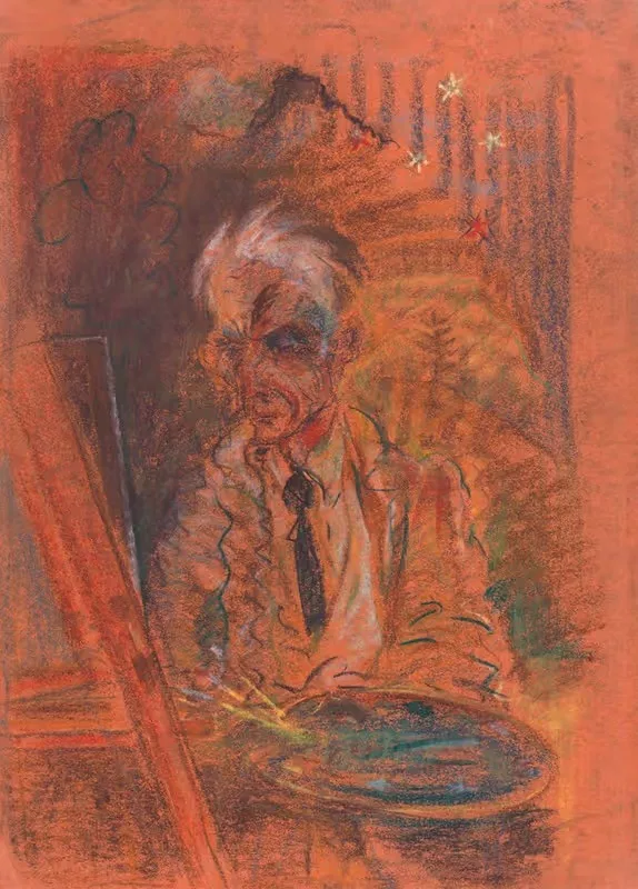 Автопортрет с палитрой by Арнольд Петер Вайс-Кубинчан, 1925–1930 — digital art print download
