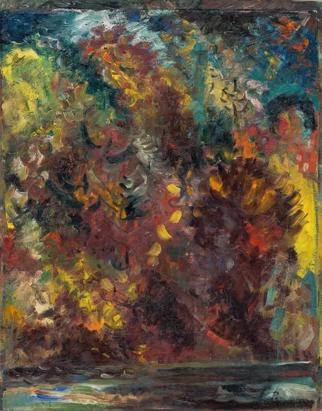 Осень на берегу реки by Арнольд Петер Вайс-Кубинчан, 1940–1944 — digital art print download