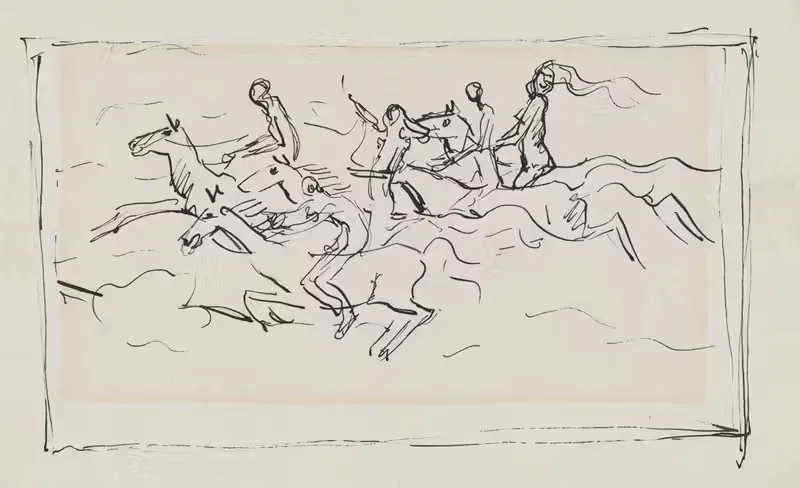Всадники by Арнольд Петер Вайс-Кубинчан, 1930-1945 — digital art print download