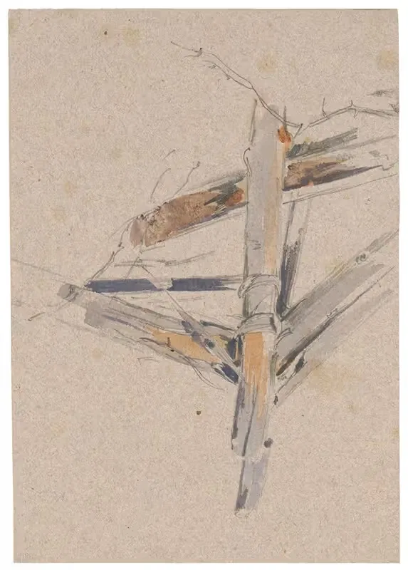 Study of Wooden Animal Trap — Friedrich Carl von Scheidlin
