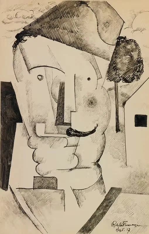 L'officier Au Bonnet De Police — Roger de La Fresnaye