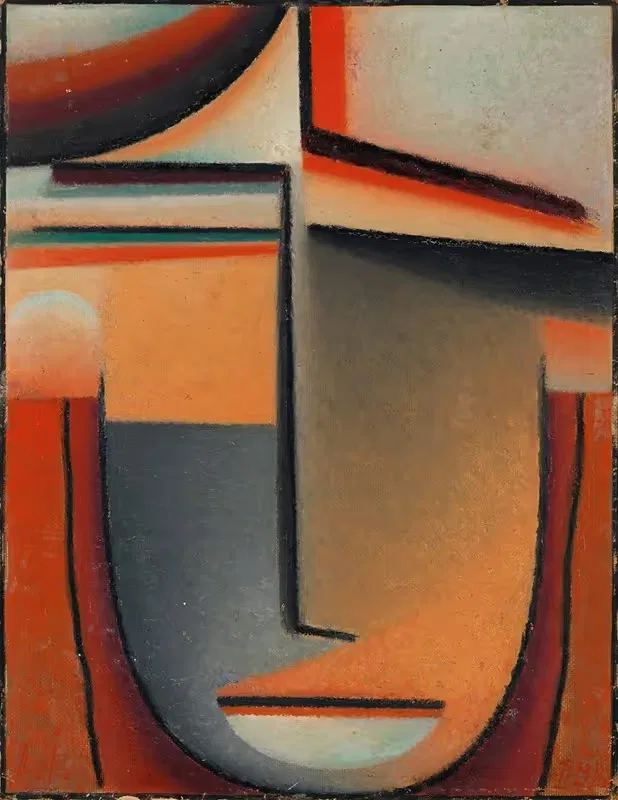 Абстрактная голова; Трагическая by Алексей фон Явленский, 1928 — digital art print download