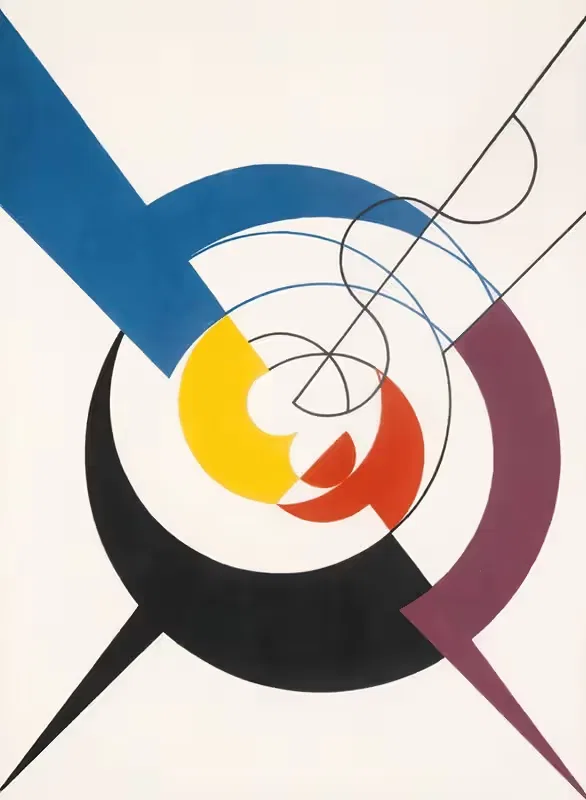 Construction Dynamique, Pénétration De Spirales Et Diagonales — Sophie Taeuber-Arp