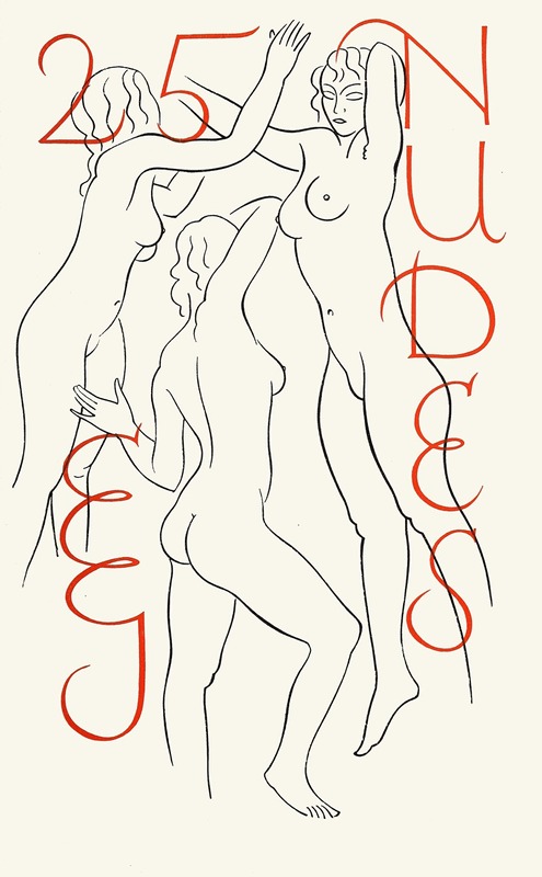 Twenty-five nudes Pl 01 by Эрик Гилл — digital art print download