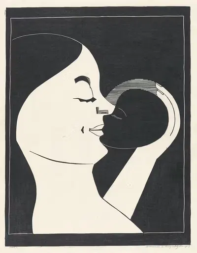 Moeder en kind by Samuel Jessurun de Mesquita — digital art print download