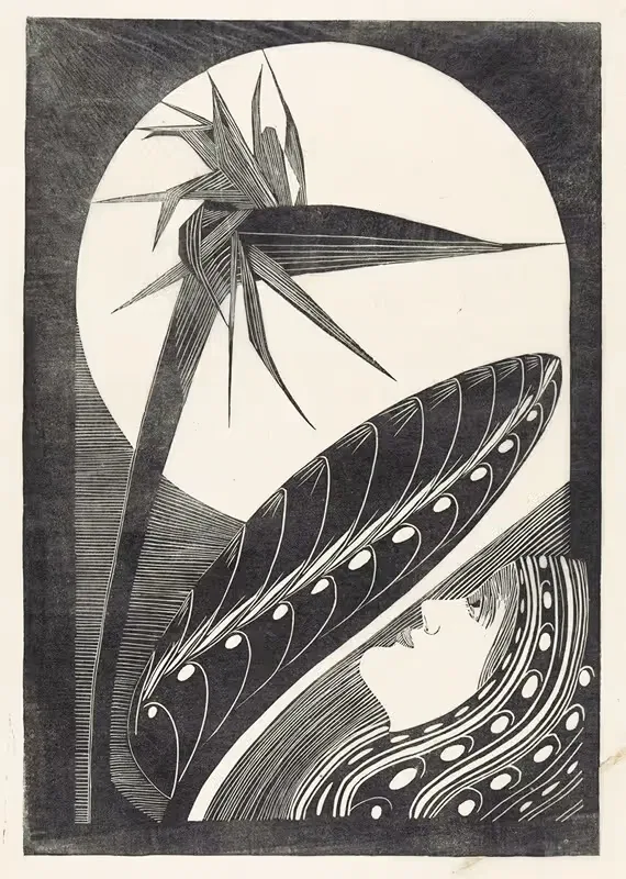 Uitgebloeide strelitzia by Samuel Jessurun de Mesquita, 1934 — digital art print download