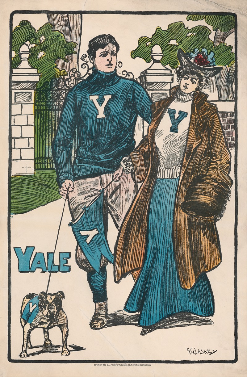 Yale by H. G. Laskey, 1902 — digital art print download