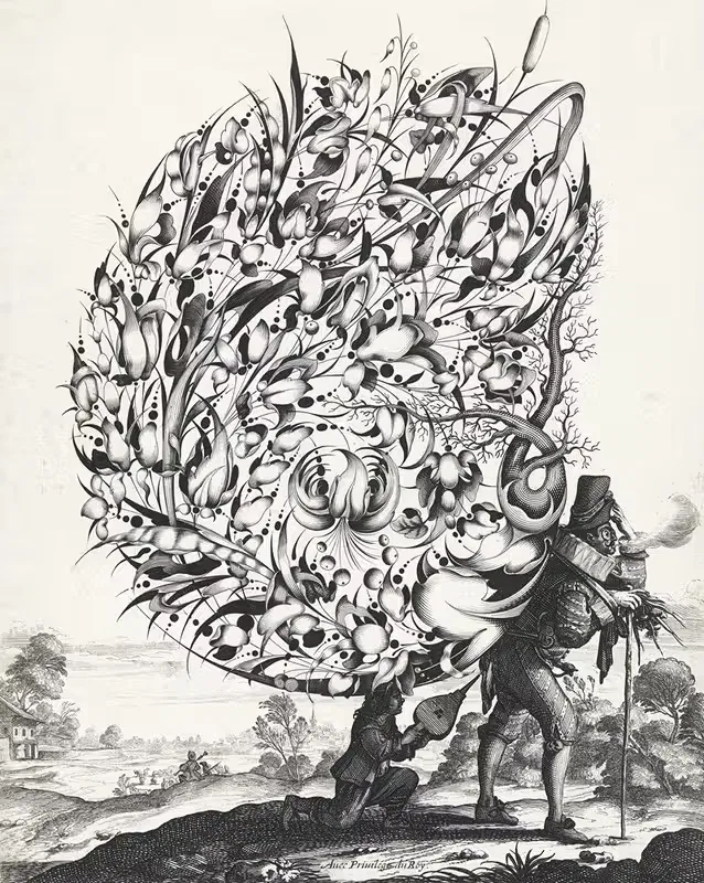 Букет на спине марскрамера by Исаак Брио, 1635 — digital art print download