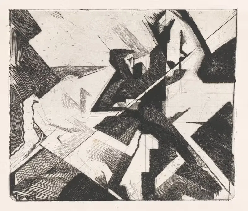 Человек и лошадь by Рейер Столк, 1921 — digital art print download