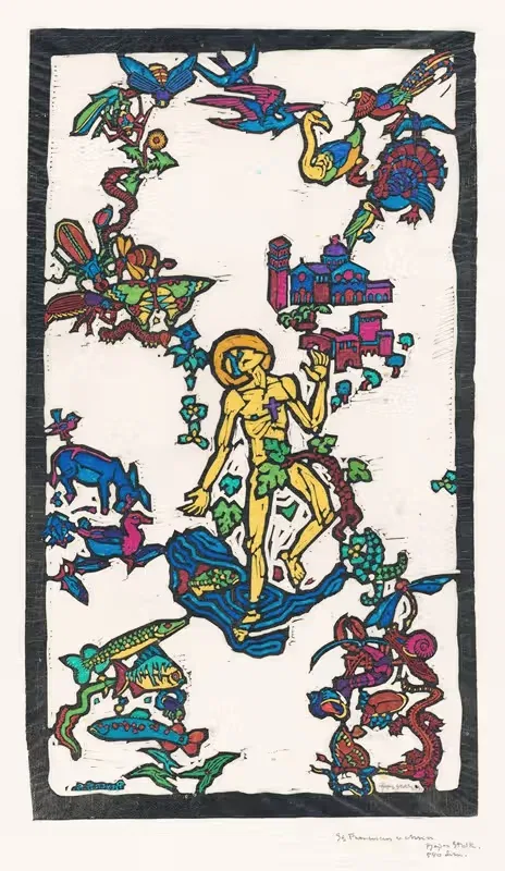 Святой Франциск Ассизский by Рейер Столк, 1926 — digital art print download