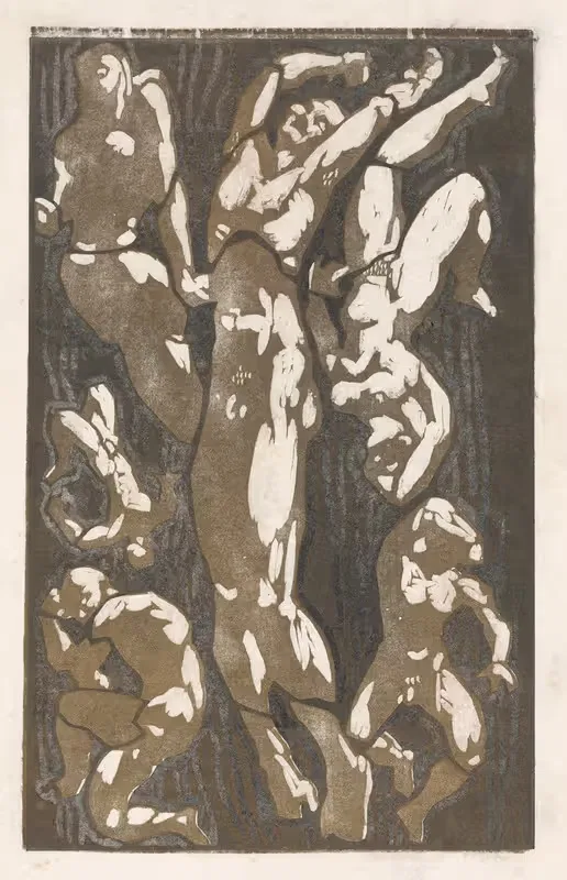 Compositie met zes menselijke figuren — Reijer Stolk