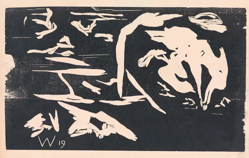 Абстрактная композиция by Эрих Вихманн, 1919 — digital art print download
