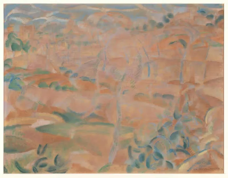 Landschap op Mallorca by Leo Gestel, 1914 — digital art print download