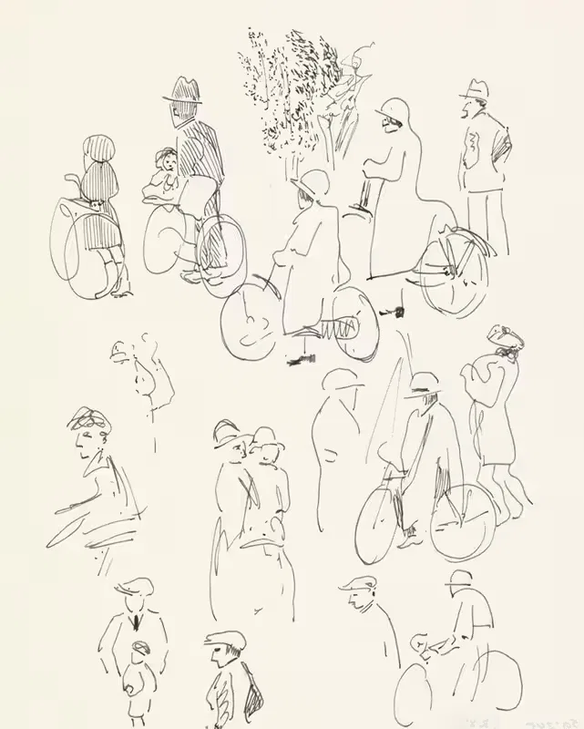 Studies van fietsers en wandelaars — Carel Adolph Lion Cachet