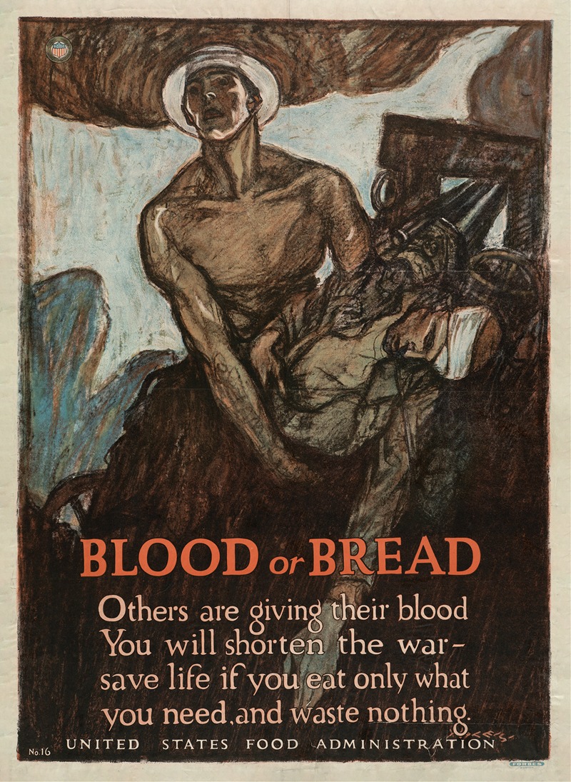 Blood or Bread by Генри Патрик Роли, 1917 — digital art print download