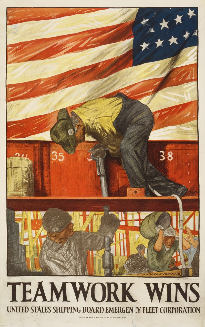 Teamwork wins by Хибберд Ван Бюрен Клайн, 1917 — digital art print download