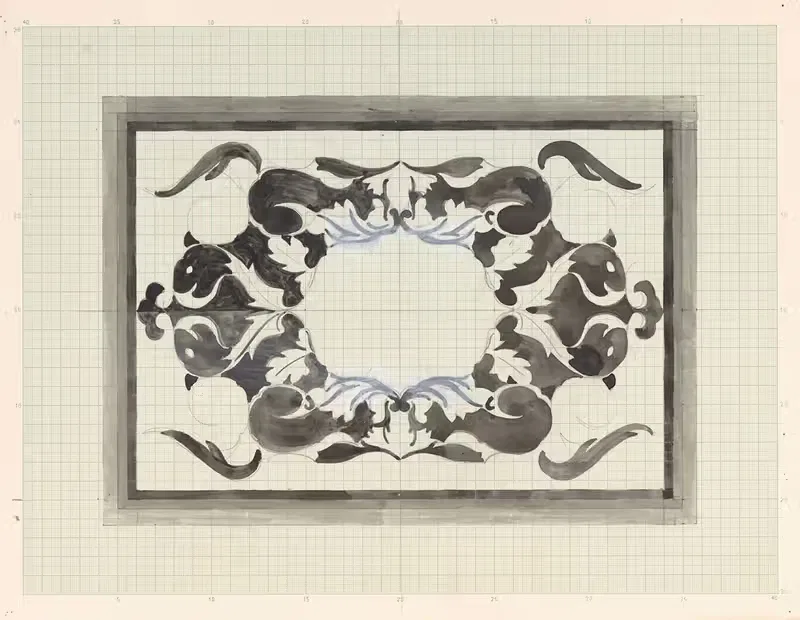 Ontwerp voor de ex libris van Carel Lion Cachet — Carel Adolph Lion Cachet