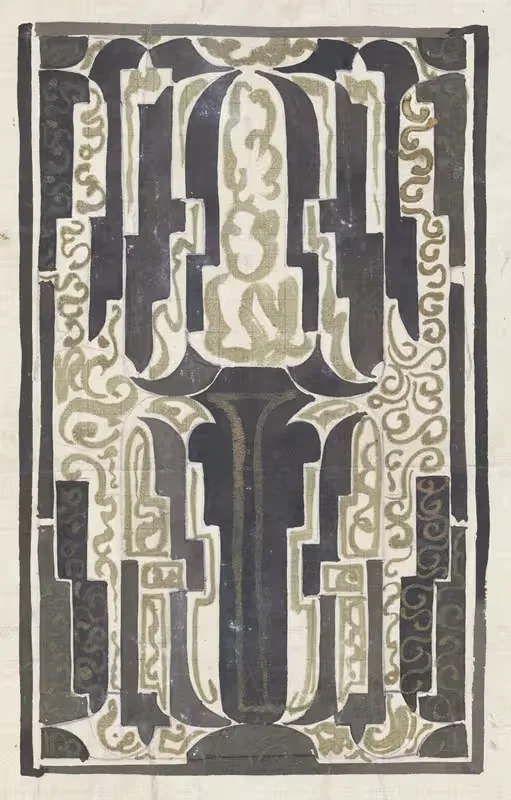 Decoratief ontwerp by Carel Adolph Lion Cachet, 1874 — digital art print download