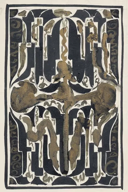 Decoratief ontwerp by Carel Adolph Lion Cachet, 1874 — digital art print download