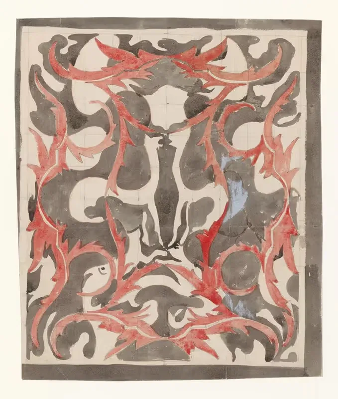 Decoratief ontwerp met diermotieven — Carel Adolph Lion Cachet